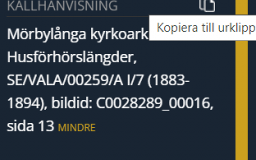 Disgen handledning - källhänvisning hos Riksarkivet