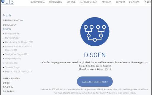 Hämta Disgen från webben