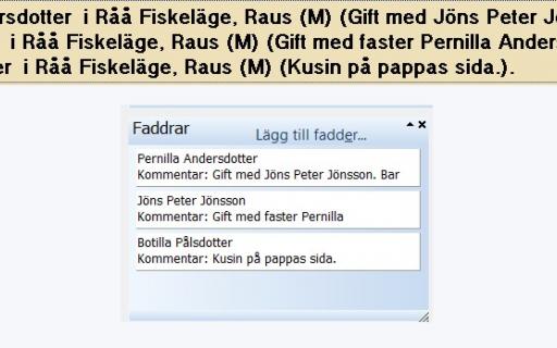 Disgen handledning - Importerade faddrar