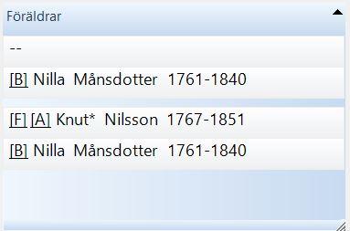 Disgen handledning - Föräldrapanelen i en personöversikt
