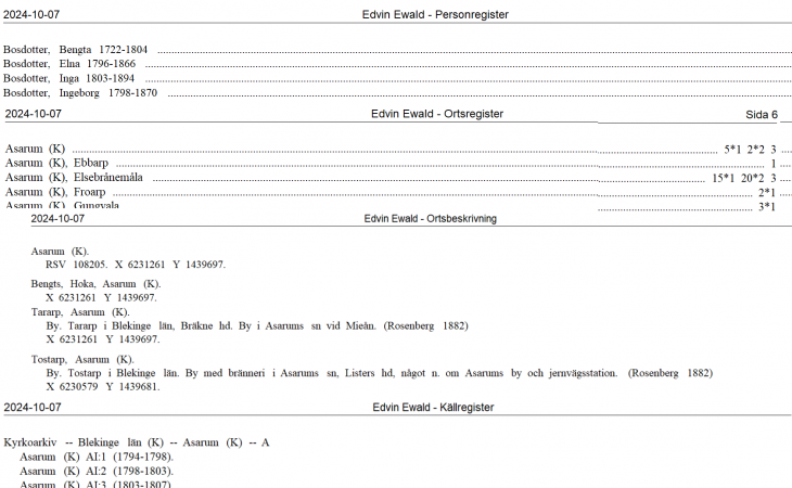 Handledning - Bild på utskriftsdelar enligt registermall